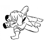 Dibujo para colorear Dibujo De Sumision Con Gi Para Pintar Y Colorear Mma Con Gui