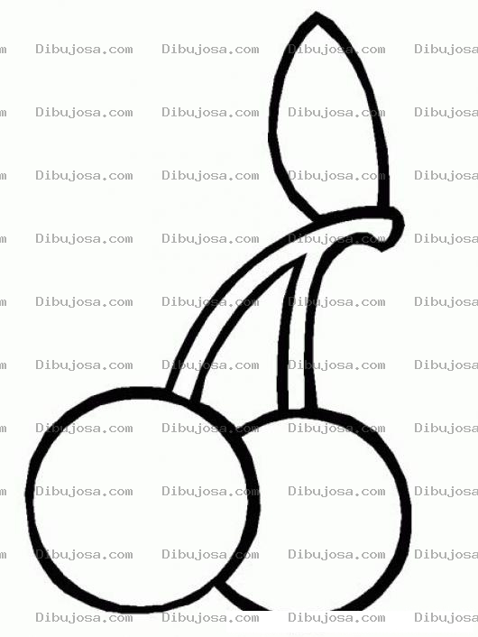 Dibujo para colorear Colorear Cerezas