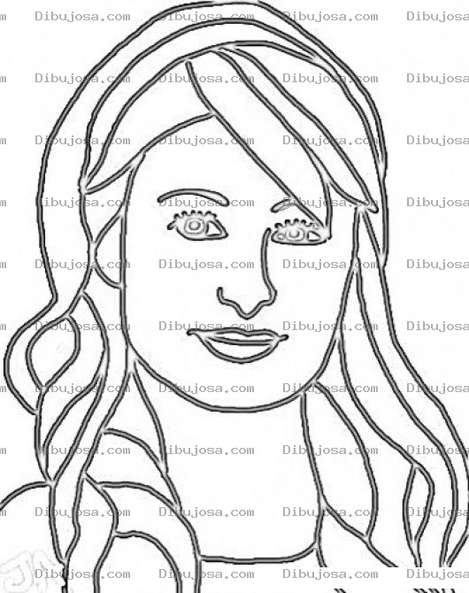 Dibujo para colorear Parishilton Dibujo De Paris Hilton Para Pintar Y Colorear