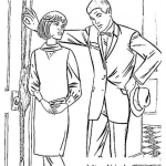 Dibujo para colorear Cantineador Dibujo De Un Hombre Enamorando Y Cantineando A Una Mujer En La Puerta De Su Apartamento Para Pintar Y Colorear A Un Aprendiz De Don Juan