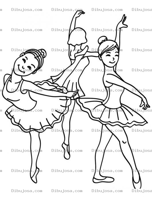 Dibujo para colorear Baletistas Dibujo De Una Clase De Balet Para Pintar Y Colorear Bailarinas Valetistas Practicando Valet Balet Ballet Vallet