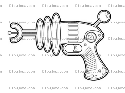 Dibujo para colorear Pistola De Juguete Para Pintar Y Colorear Pistola Laser
