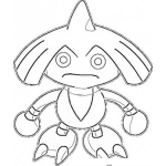 Dibujo para colorear Moustruito Japones Para Pintar Y Colorear