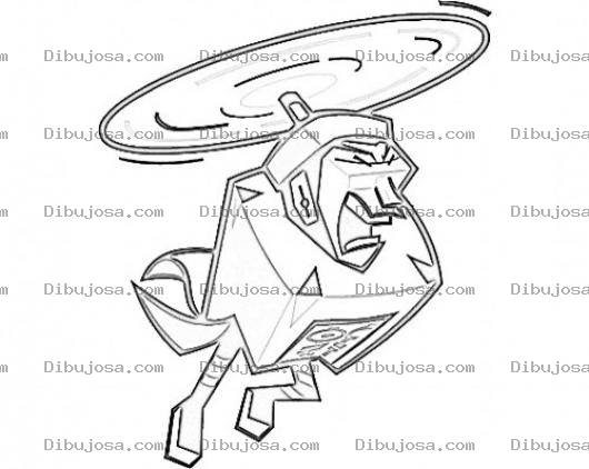 Dibujo para colorear Gorro De Helicopetor Para Pintar Y Colorear Sombrero Con Helice