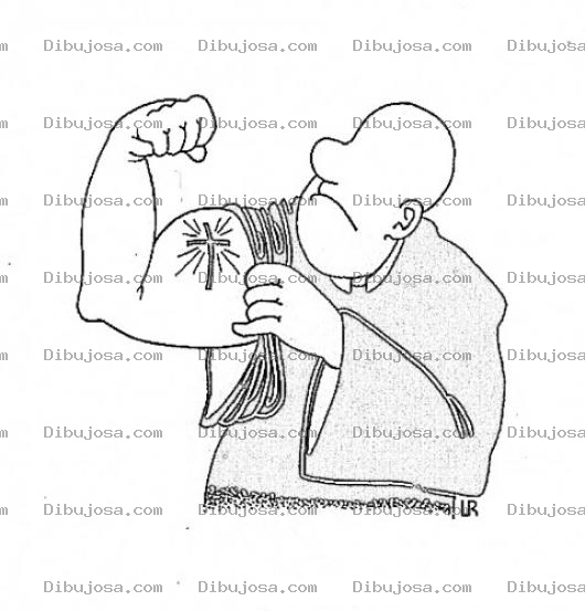 Dibujo para colorear La Fuerza Del Cristiano Para Pintar Y Colorear