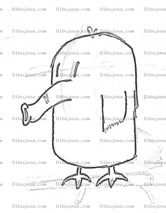 Dibujo para colorear Elefantepinguino Dibujo De Un Pinguino Con Trompa De Elefante Para Pintar Y Colorear Pinguinoelefante