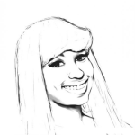 Dibujo para colorear Nickiminaj Dibujo De La Celebridad Nicki Minaj Para Pintar Y Colorear Artista Famosa Niki Minaj
