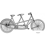 Dibujo para colorear Bicicleta De Dos Plazas Para Pintar Y Colorear