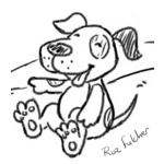 Dibujo para colorear Dibujo De Perro Burlon Para Pintar Y Colorear