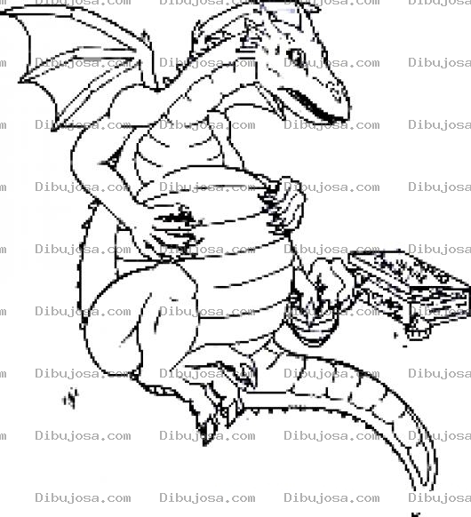 Dibujo para colorear Dragongloton Dibujo De Un Dragon Gloton Guaton Y Comelon Para Pintar Y Colorear A Un Dragon Gordo Glotondragon