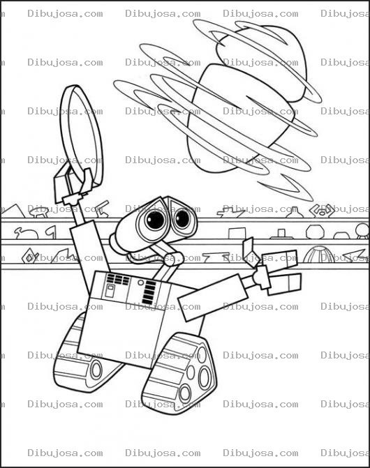 Dibujo para colorear Colorear a Wall E