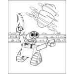 Dibujo para colorear Colorear a Wall E