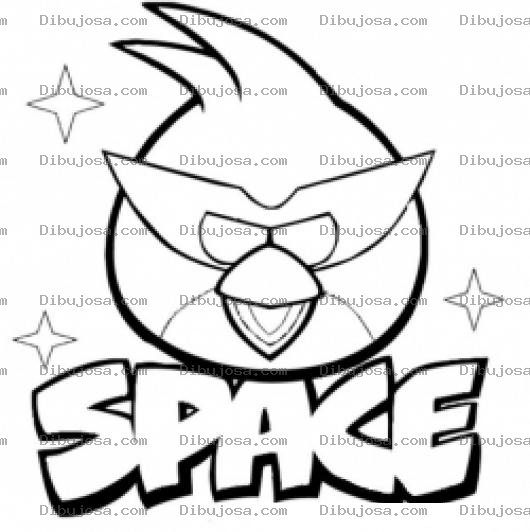 Dibujo para colorear Angrybirdsspace Dibujo De Angrybirds Del Espacio Para Pintar Y Colorear Angryangrybirds