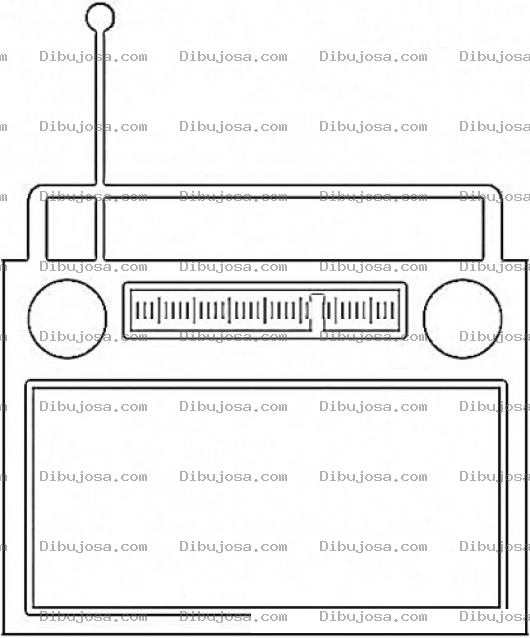 Dibujo para colorear Radioamfm Dibujo De Una Radio Am Y Fm Para Pintar Y Colorear Radiofmam