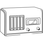 Dibujo para colorear Dibujo De Una Radio Antigua Para Pintar Y Colorear Radioantigua