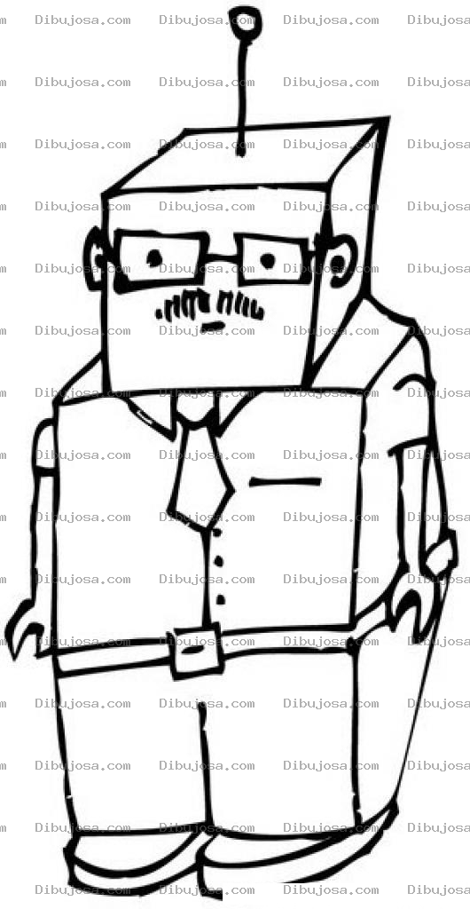 Dibujo para colorear Paparobot Dibujo De Robot Papa Para Pintar Y Colorear Robotpapa