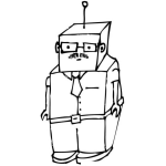 Dibujo para colorear Paparobot Dibujo De Robot Papa Para Pintar Y Colorear Robotpapa