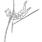 Dibujo para colorear Saltocongarrocha Dibujo De Salto Con Garrocha Para Pintar Y Colorear
