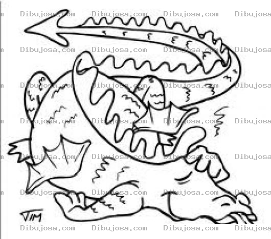 Dibujo para colorear Dragoncansado Dibujo De Dragon Cansado Y Agotado Para Pintar Y Colorear