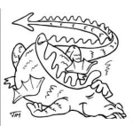 Dibujo para colorear Dragoncansado Dibujo De Dragon Cansado Y Agotado Para Pintar Y Colorear