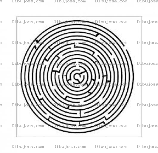 Dibujo para colorear Laberintoespiral Dibujo De Laberinto De Espiral Para Pintar Y Colorer Espirallaberinto