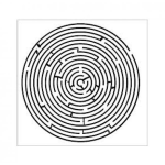 Dibujo para colorear Laberintoespiral Dibujo De Laberinto De Espiral Para Pintar Y Colorer Espirallaberinto
