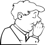 Dibujo para colorear Ayudame DIOS Mio Dibujo De Un Empresario Orando Para Colorear A Un Padre De Familia Clamando Hombreorando AyudameDIOSmio Juan 333