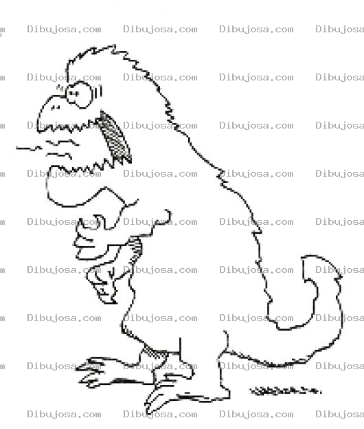 Dibujo para colorear Aliento De Monstruo Dibujo De Un Moustruo Con Mal Aliento Para Pintar Y Colorear Aliento Sucio Y Mal Oliente