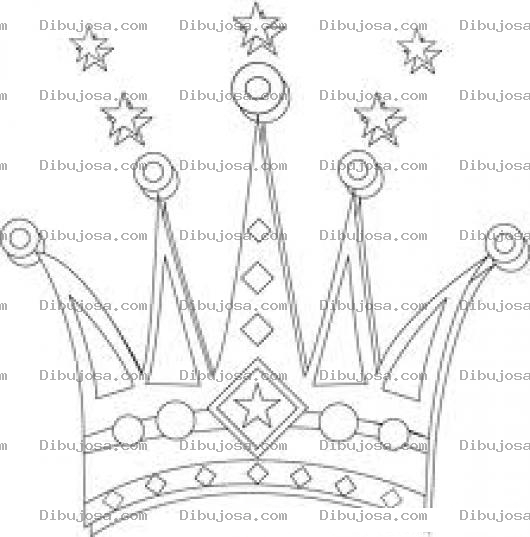 Dibujo para colorear Coronadeprincesa Dibujo De La Corono De Una Princesa Para Pintar Y Colorear Tiara De Princesita