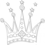 Dibujo para colorear Coronadeprincesa Dibujo De La Corono De Una Princesa Para Pintar Y Colorear Tiara De Princesita