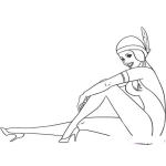 Dibujo para colorear Ana Caona India De Raza Cautiva Anacaona De La Region Primitiva Dibujo De Indita Bonita Para Pintar Y Colorear Indiabonita