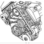 Dibujo para colorear Faja De Tiempo Dibujo De Las Fajas Y Las Poleas Del Motor De Un Carro Para Pintar Y Colorear Fajasdecarro Motordecarro