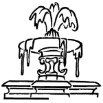 Dibujo para colorear Fuente De Agua Congelada Para Colorear