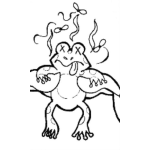Dibujo para colorear Sapoapestoso Dibujo De Una Sapo Apestoso Para Pintar Y Colorear Ranaapestosa Ranaapestoza Sapoapestozo Rana Apestoza Y Y Maloliente Sapo Apestozo