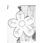 Dibujo para colorear Colorear Flor Con Globos Campero
