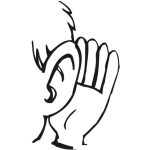 Dibujo para colorear Escuche Las Conversaciones De Su Linea Telefonica Cuando Usted No Esta En Casa Visite Www.grabaciones.us Dibujo De Una Oreja Escuchando Llamadas Telefonicas Remotamente Para Pintar Y Colorear Grabaciond De Llamadas De Grabaciones.us