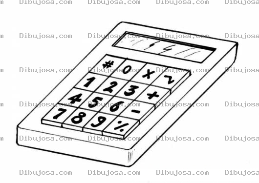 Dibujo para colorear Colorear Calculadora