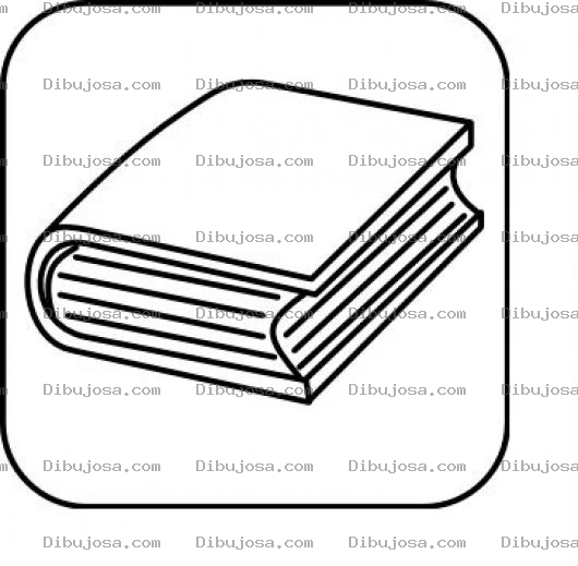 Dibujo para colorear Icono De Libro Para Pintar Y Colorear Signo De Libro Bookapp