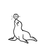 Dibujo para colorear Foto De Una Foca Para Colorear Y Pintar
