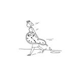 Dibujo para colorear Gastando El Tiempo Dibujo De Mujer Caminando Con Un Reloj Derritiendose Para Pintar Y Colorear Accion De Gastar El Tiempo