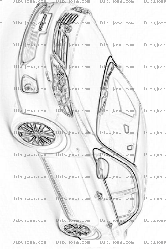 Dibujo para colorear Dibujo De Un Carro Sedan Toyota Corolla 2012