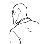 Dibujo para colorear Pelon De Espaldas Para Pintar Y Colorear