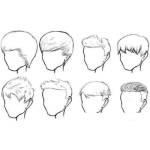 Dibujo para colorear Cortes De Cabello Masculino Para Pintar Y Colorear