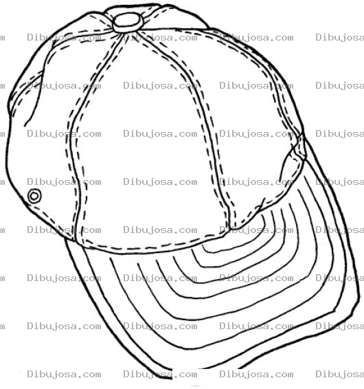 Dibujo para colorear Dibujo De Gorra De Lona Para Coloreal