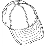 Dibujo para colorear Dibujo De Gorra De Lona Para Coloreal