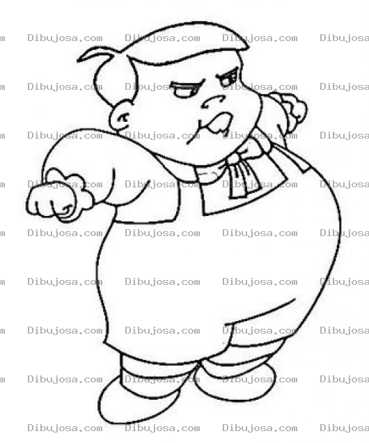 Dibujo para colorear Hijo Del Senor Barriga Para Pintar Y Colorear Dibujo De Nono