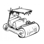 Dibujo para colorear Troncomobil Dibujo Del Carro De Los Picapiedra Para Pintar Y Colorear