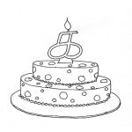 Dibujo para colorear Pastel De Quinceanera Para Pintar Y Colorear