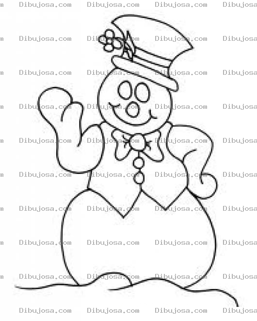 Dibujo para colorear Frosti El Hombre De Nieve Para Pintar Y Colorear A Frosty The Snowman Muneco De Nieves Para Navidad