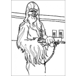 Dibujo para colorear Colorear Simio de starwars